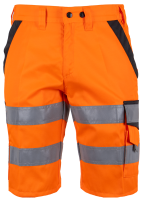Shorts mit Stretch WT orange/anthrazit