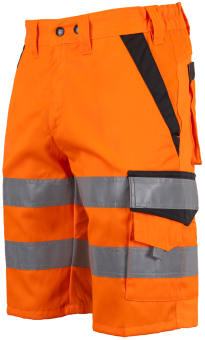 Shorts mit Stretch WT orange/anthrazit